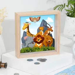 Decorative Shadow Box Wooden Coin Box Frame, Coin 1.81102 inch Frame-picture-10