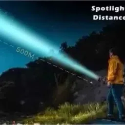 zeno volt Long Range Led 2 in 1 Long Distance Torch Up to 1 Km high power & Back Light Torch image 5
