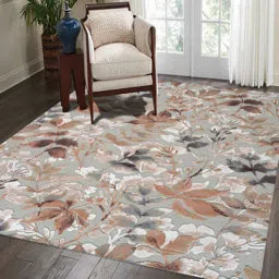 obsessions Multicolor Floral 5x7 Feet Machine Made Carpet-picture-16