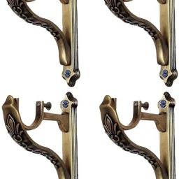 Gold Rod Rail Bracket, Curtain Knobs, Curtain Hooks, Curtain Rods Metal-image-29