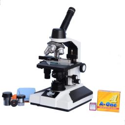 Monocular Microscope With 50 Blank Slides And Cover Slips-28