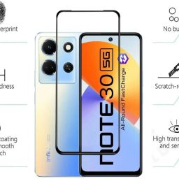 EITANSHA CREATION Edge To Edge Tempered Glass for Infinix Note 30, Infinix Note 30 5G image 2