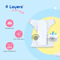 bumtum Baby Ultrahygiene Cloth Diaper With Insert Reusable,Panda + Sloth image 3