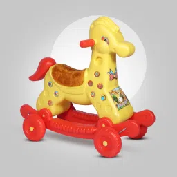 Giraffe Ride-On for Kids 1-3 Years Old 2-in-1 Rocker & Non Battery Operated Scooter Non Battery Operated Ride On-18
