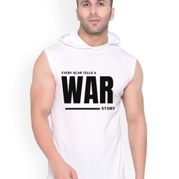 FABSTIEVE Printed Cotton Hooded Neck Gym-Vest Gym_Vest White_Print-212_gym_vest White M-image-3