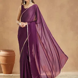LOROFY Beads & Stones Handloom Mysore Silk Saree With Blouse-picture-4