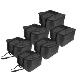 prettykrafts Black 6 Pieces Outdoor Reusable Multi-Utility Organisers-17