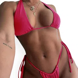 Dahr Halter Neck Swim Bikini Set-image-95
