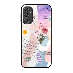 QRIOH Floral Printed Silicone Samsung Galaxy M34 5G Back Case-image-53