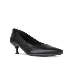 Inc 5 Women Black Party Wear Solid Pattern Pointed Toe Kitten Heel Pumps-11