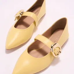 Forever Glam by Pantaloons Women Party Fashion with Buckles Flats-55