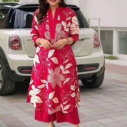 DIVASTRI Women Floral Printed Kurta with Palazzos-picture-27