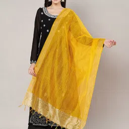 MUFFLY Woven Design Dupatta with Zari-picture-31