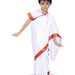 Kaku Fancy dresses Girls National Hero Freedom Fighter Saree With Blouse-image-44