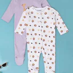 Babies R Us Girls Pack of 2 Printed Sleepsuit-45