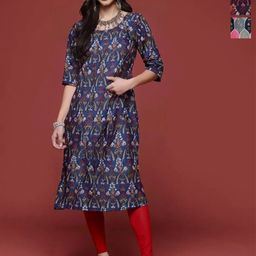 Anouk Rustic Selection Of 3 Ethnic Motifs Printed Straight Kurtas-image-83