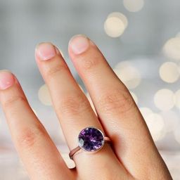 GenZcomplex Purple Brass Finger Ring-image-47