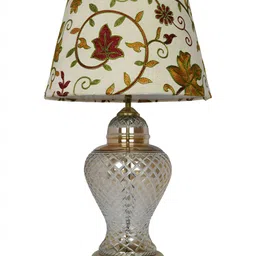 Fos Lighting White Textured Glass Contemporary Frusturical Shaped Table Lamp-55