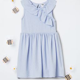 maxKids-Girls Striped Ruffle Fit & Flare Dress-image-12