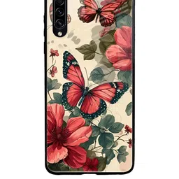 QRIOH Floral Printed Samsung Galaxy A70S Back Case Mobile Accessories-picture-2