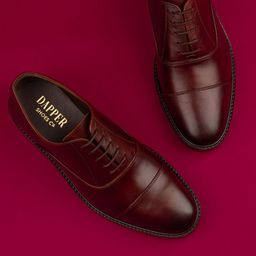Dapper Shoes Co. Men Leather Formal Oxfords-image-95