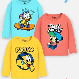 Disney By Miss and Chief Boys 3 Printed Applique T-shirt-image-0