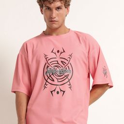 THE BEETEL HOUSE Men Printed Drop-Shoulder Sleeves Raw Edge T-shirt-picture-0