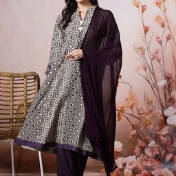 Nayam By Lakshita Women Floral Printed Regular Kurta with Palazzos & With Dupatta-picture-1