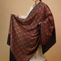 THE SHAWL STUDIO Women Ethnic Motifs Woven Design Shawl-picture-45