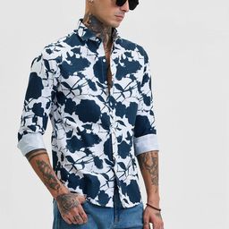 Snitch Men Smart Slim Fit Opaque Printed Casual Shirt-picture-28