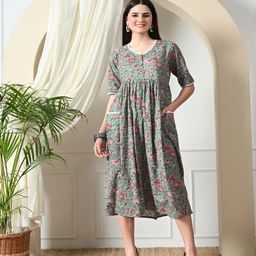 KALINI Empire Midi Dress-image-54