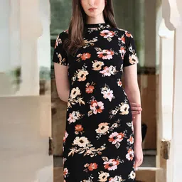 ZEUGEN Floral Print Bodycon Dress-picture-33