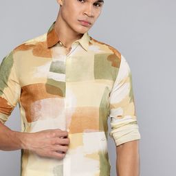 Mufti Slim Fit Abstract Printed Casual Shirt-picture-47