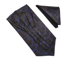 VOICI Men Paisley Ascot Tie & Pocket Square Combo-image-95