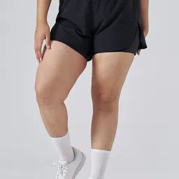 SPIRIT ANIMAL Women Plus Size Solid Sports Shorts-picture-39