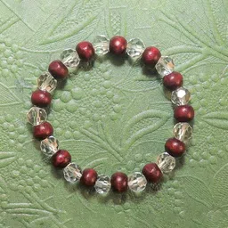 ShivTantra Unisex Artificial Beaded Wooden Elasticated Bracelet-picture-7