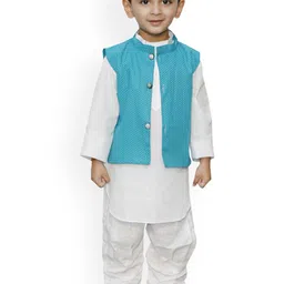 itsmycostume Boys Regular Pure Cotton Kurta with Trousers-29