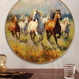 Myntra Elegant Homes Green & Brown 1 Piece Wood Birds and Animals Wall Paintings-image-85