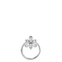 VALANOVA Women 18 Kt White Gold Lab Grown Nosepin Diamond-picture-11