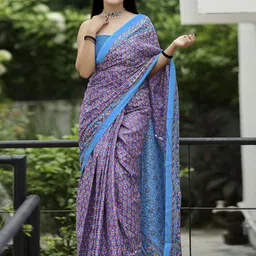 Anouk Rustic Floral Bagru Saree-56