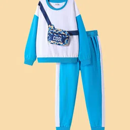 Honeyhap Boys Printed Pure Cotton T-shirt & Joggers Night Suit with Attached Pouch Pocket-picture-28
