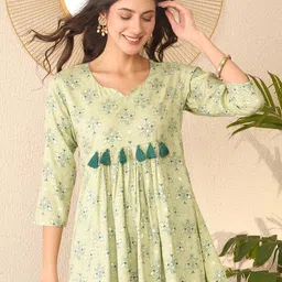 AHIKA Women Floral Printed Peplum Top-image-85