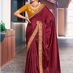 KALINI Zari Silk Blend Saree-image-21