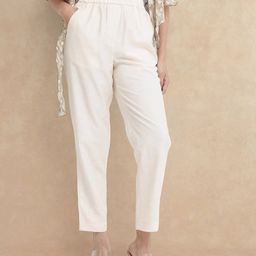 RAREISM Chant Women Tailored Slim Fit High-Rise Trousers-picture-1