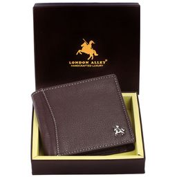 LONDON ALLEY Men Leather Two Fold Wallet-52