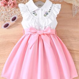 INCLUD Floral Print Flared Sleeve Shirt Dress-45