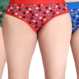 FiveFlag Mid-Rise Cotton Briefs-image-91