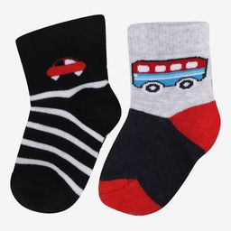 Bodycare Infant Boys Pack Of 2 Patterned Ankle-Length Socks-image-77