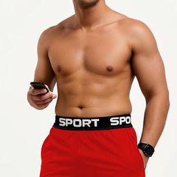 bellwit Solid Men Red Sports Shorts, Gym Shorts, Cycling Shorts, Running Shorts, Beach Shorts-picture-34