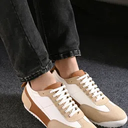 HERE&NOW Men Synthetic Leather Lace-Up Sneakers-picture-31